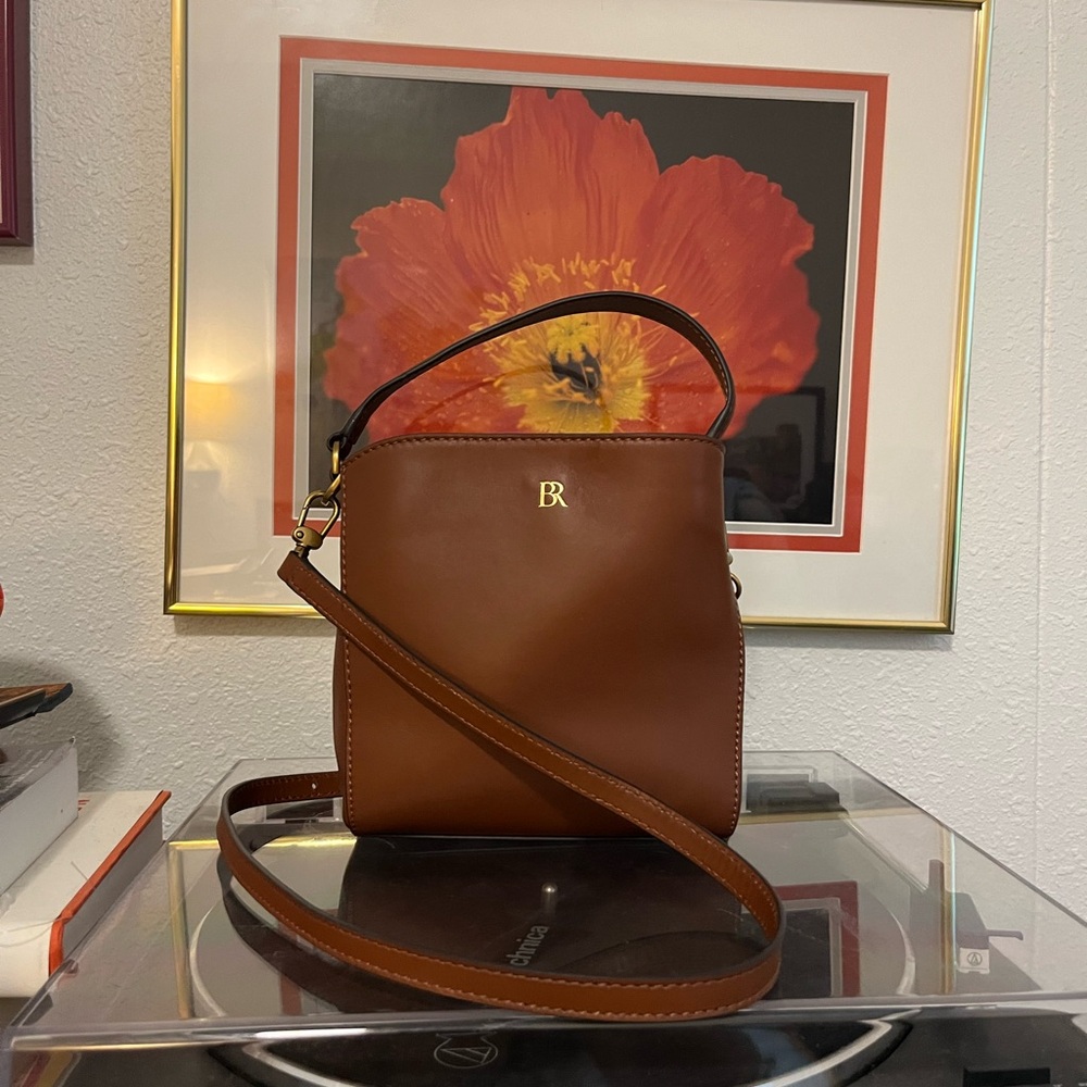 Banana Republic Brown Leather Crossbody Purse
